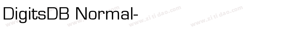 DigitsDB Normal字体转换